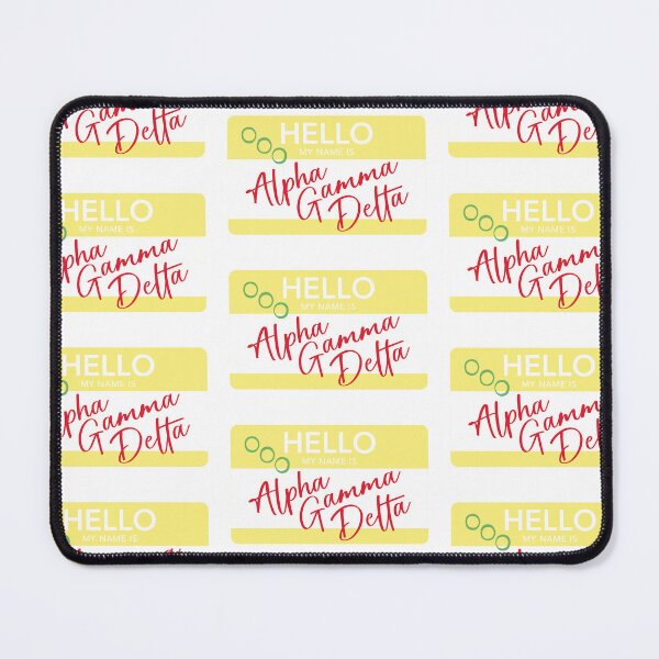Item preview, Hello My Name Is Alpha Gamma Delta designed and sold by reaganlangston.