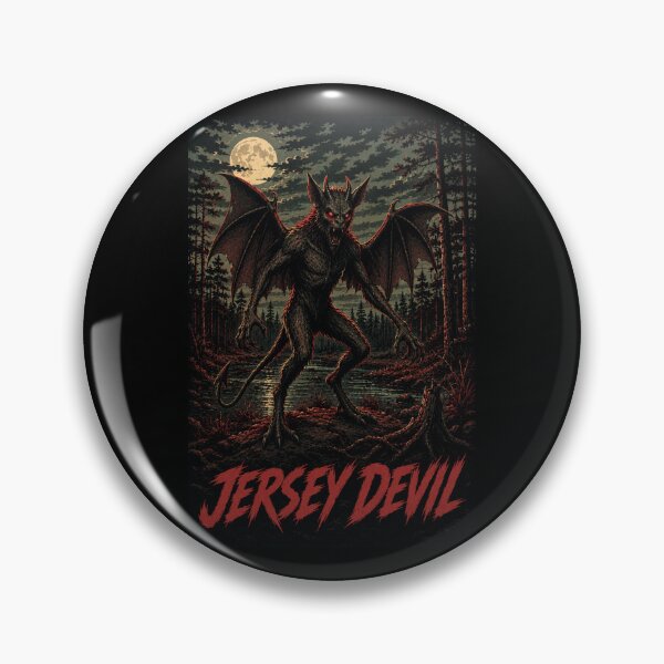 Item preview, Jersey Devil Cryptid | Pine Barrens Horror Pop Art designed and sold by redsharkuk.