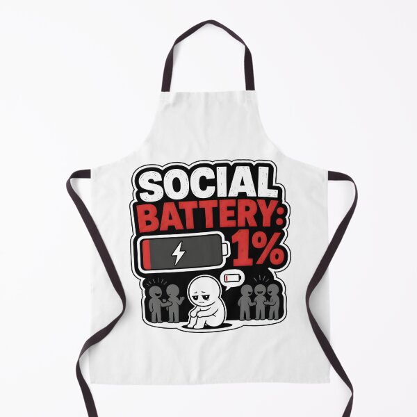 Item preview, Social Battery: 1% designed and sold by Azagthoth.