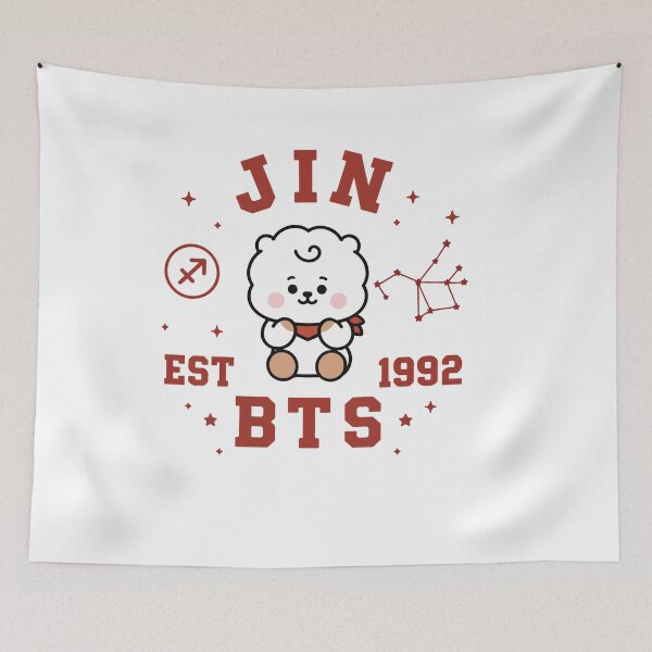 Item preview, Jin BTS Vintage Shirt, Kim Seokjin T Shirt, BT21 RJ Zodiac Tee, Kpop Fan Gift, Bangtan Boys Cute Graphic Tee Comfort Colors Shirt designed and sold by BerryHand.