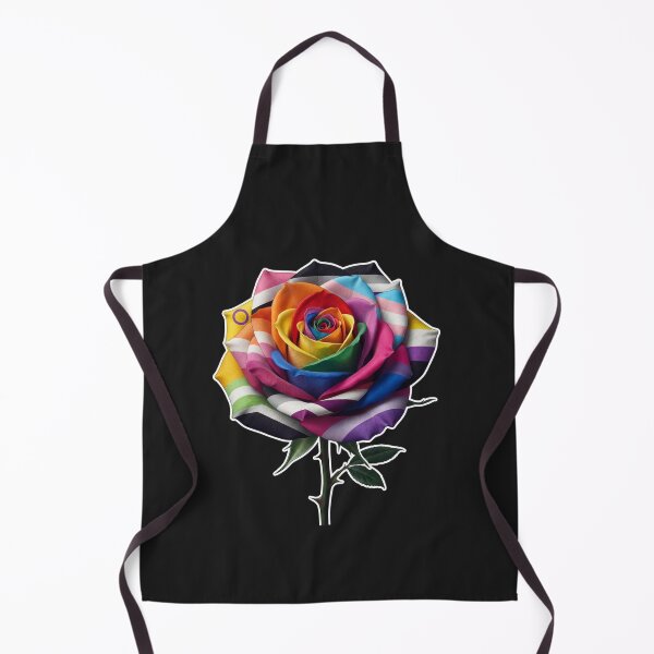 Item preview, Vibrant Rainbow Pride Rose Flower designed and sold by Owcomm.