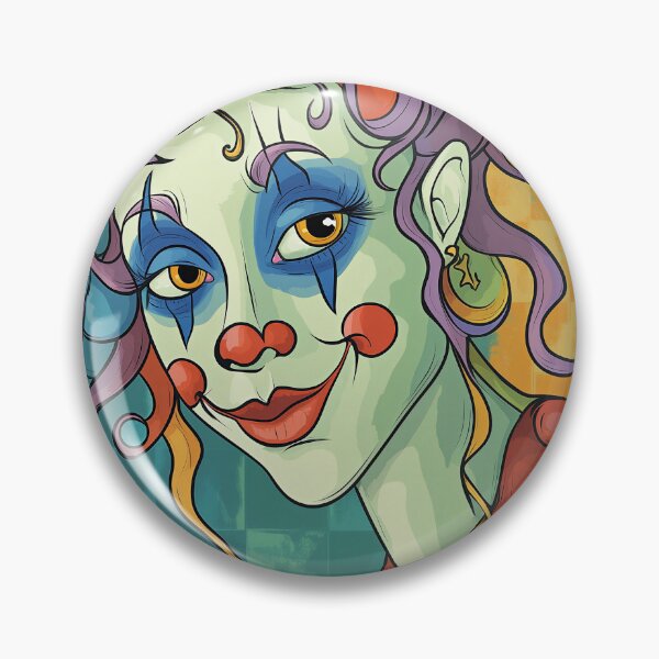 Item preview, Candy Colors Clown Portrait designed and sold by Verademacedoart.
