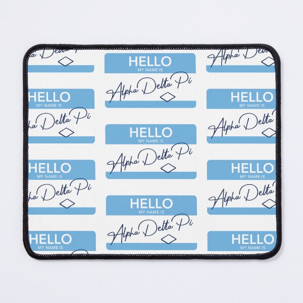 Item preview, Hello My Name Is Alpha Delta Pi designed and sold by reaganlangston.