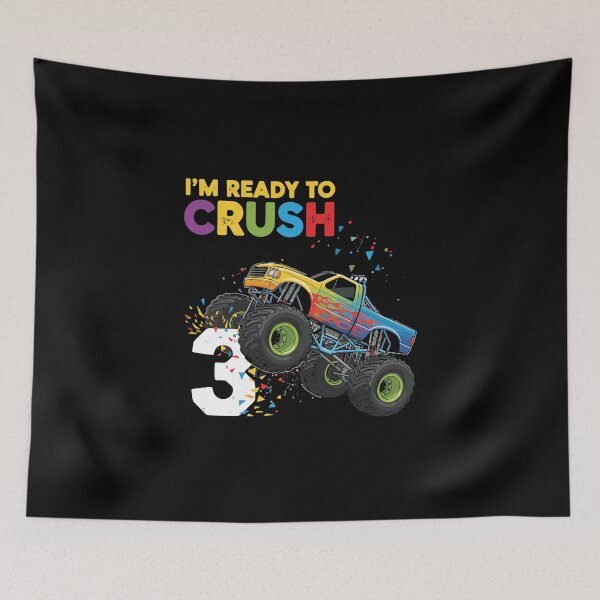 Item preview, I'm Ready To Crush Monster Truck Third Birthday Three Year Old Boy designed and sold by PopStars1993.