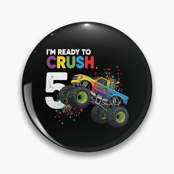 Item preview, I'm Ready To Crush 5 Monster Truck Fifth Birthday Kids Celebration designed and sold by PopStars1993.