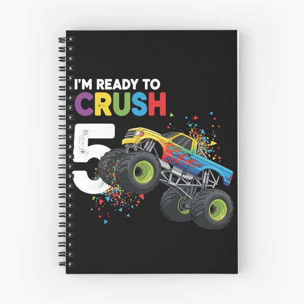 Item preview, I'm Ready To Crush 5 Monster Truck Fifth Birthday Kids Celebration designed and sold by PopStars1993.