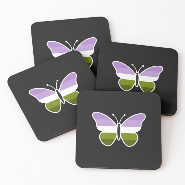 Item preview, Genderqueer Pride Flag Butterfly designed and sold by Owcomm.