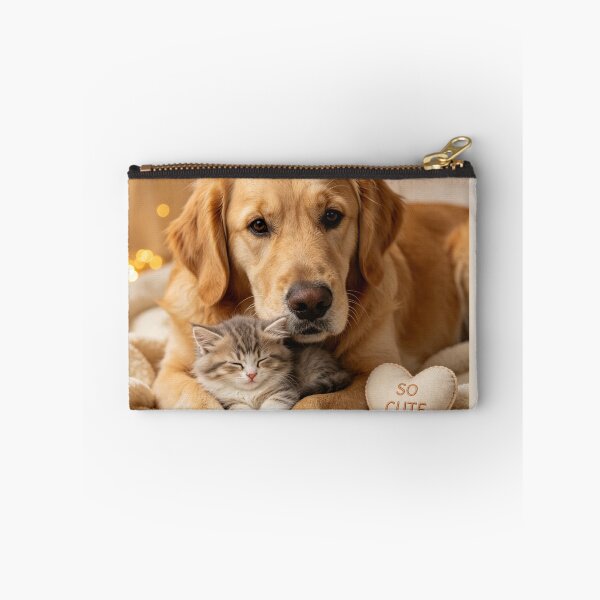 Item preview, Golden Retriever and Kitten So Cute designed and sold by BagFactoryUK.