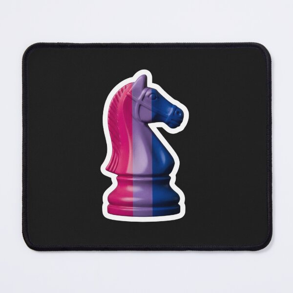 Item preview, Bisexual Pride Chess Knight Game Piece designed and sold by Owcomm.