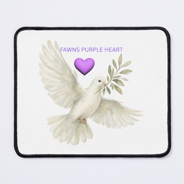 Item preview, Purple Heart Peace Dove designed and sold by FawnPurpleHeart.