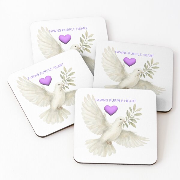 Item preview, Purple Heart Peace Dove designed and sold by FawnPurpleHeart.