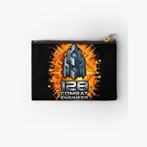 Item preview, 12B Combat Engineer — Futuristic Tech Armor Emblem U.S. Army MOS Military Design Black with Explosion designed and sold by GFamilyC.