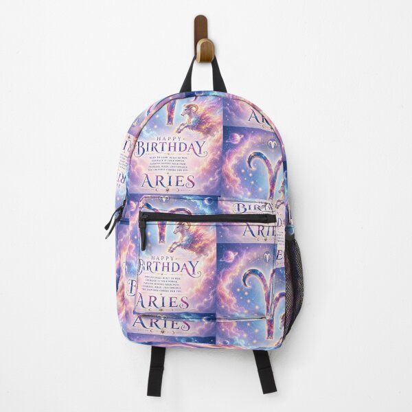 Item preview, Happy Birthday Aries Zodiac Sign | Celestial Astrology Birthday Gift designed and sold by Genesis-Ink.