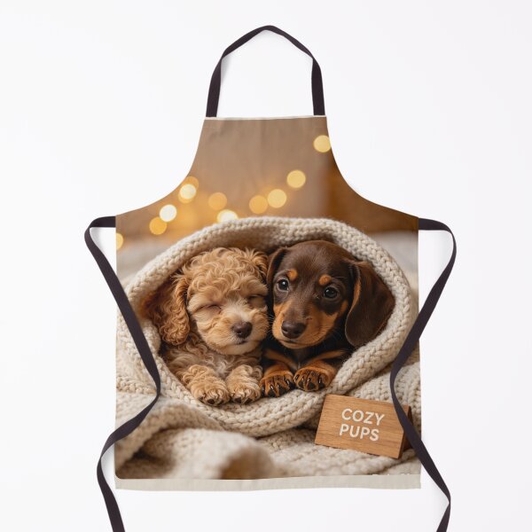 Artikelvorschau, Cozy Puppies Wrapped in a Blanket entworfen und verkauft von BagFactoryUK.