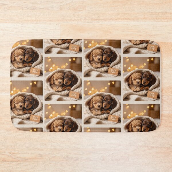 Item preview, Cozy Puppies Wrapped in a Blanket designed and sold by BagFactoryUK.