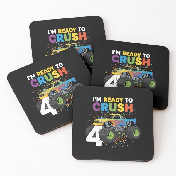 Item preview, I'm Ready To Crush 4 Monster Truck Fourth Birthday Boy designed and sold by PopStars1993.