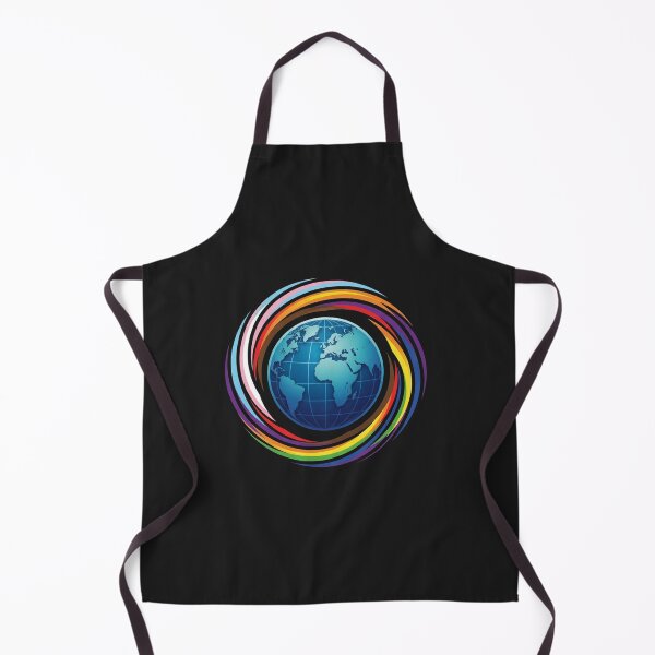 Item preview, Colorful Earth Globe with Pride Colors designed and sold by Owcomm.