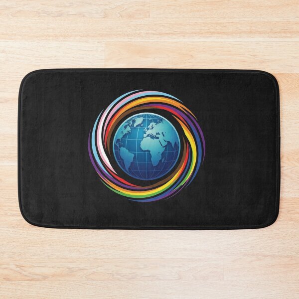 Item preview, Colorful Earth Globe with Pride Colors designed and sold by Owcomm.
