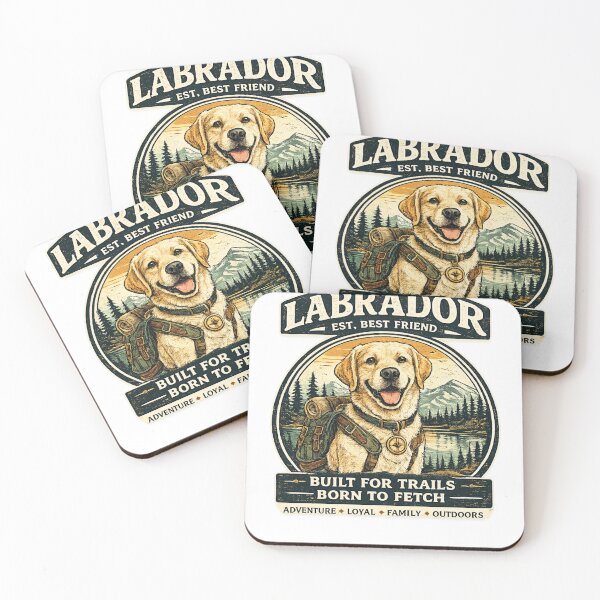 Item preview, Labrador Retriever Adventure Club | Vintage Outdoor Dog Lover Shirt designed and sold by TeeVibeHaus.