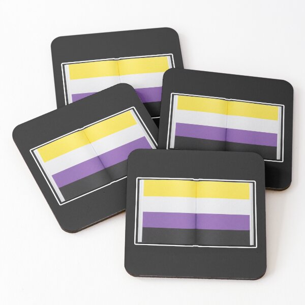 Item preview, Nonbinary Pride Flag Inside Open Book designed and sold by Owcomm.