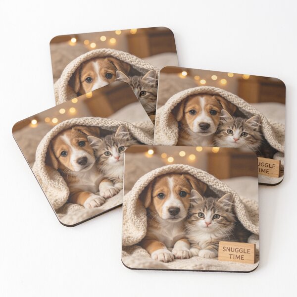 Item preview, Snuggle Time Puppy and Kitten designed and sold by BagFactoryUK.