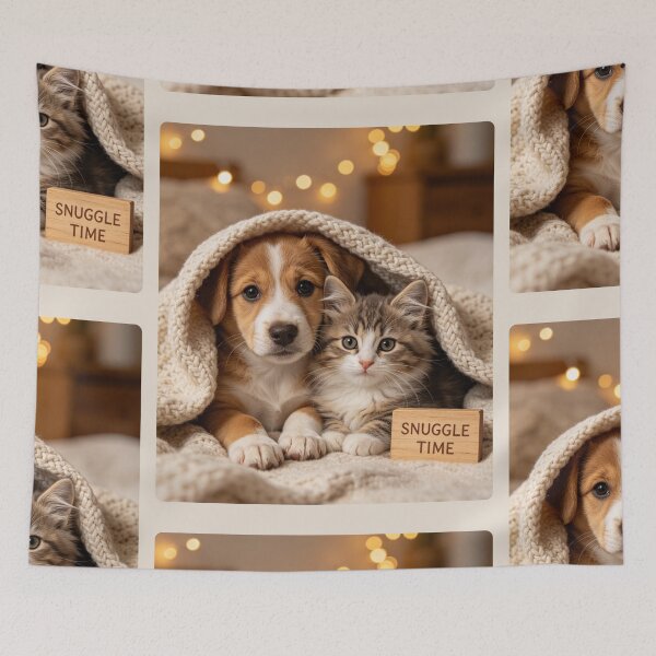 Item preview, Snuggle Time Puppy and Kitten designed and sold by BagFactoryUK.