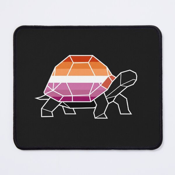Item preview, Geometric Lesbian Pride Flag Turtle Illustration designed and sold by Owcomm.