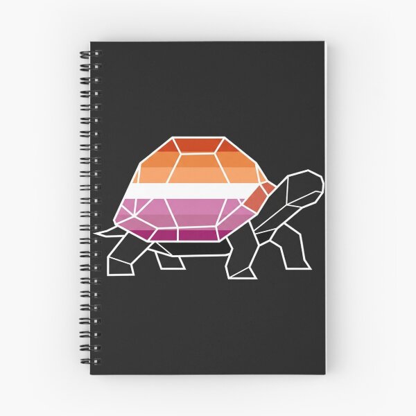 Item preview, Geometric Lesbian Pride Flag Turtle Illustration designed and sold by Owcomm.