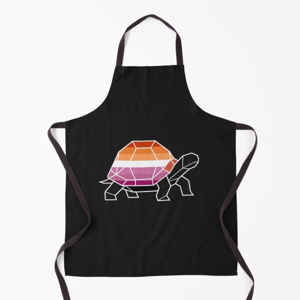 Item preview, Geometric Lesbian Pride Flag Turtle Illustration designed and sold by Owcomm.