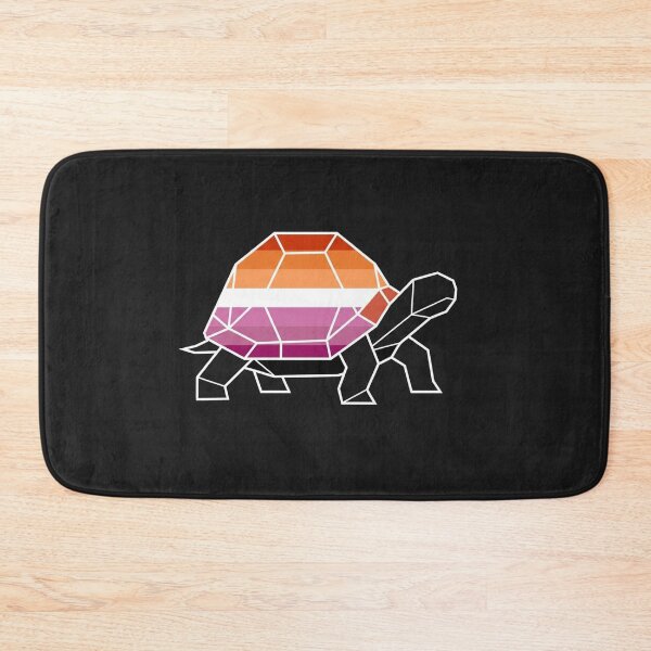 Item preview, Geometric Lesbian Pride Flag Turtle Illustration designed and sold by Owcomm.