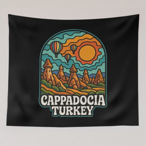Item preview, Cappadocia Anatolia Turkey Trippy Art designed and sold by TomFrontierArt.