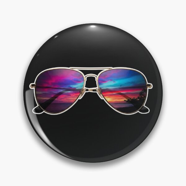 Artikelvorschau, Tropische Sonnenuntergangsreflexion Aviator-Sonnenbrille entworfen und verkauft von Owcomm.