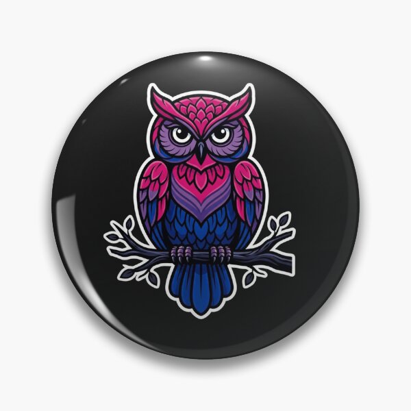 Item preview, Majestic Bisexual Pride Flag Color Owl designed and sold by Owcomm.