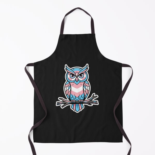 Item preview, Transgender Pride Owl Sitting On Branch designed and sold by Owcomm.