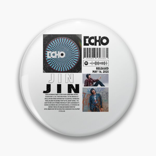Item preview, Jin Bts Kpop Merch Shirt, Echo Album 90s Tee designed and sold by BerryHand.