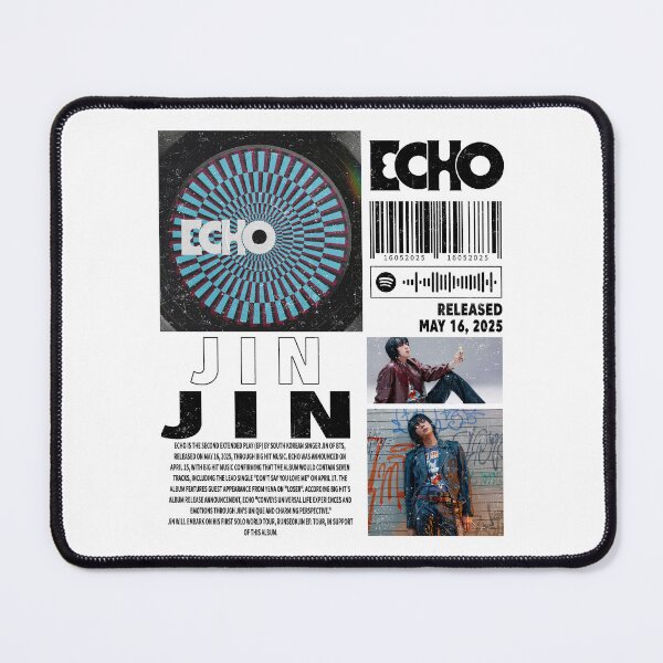 Item preview, Jin Bts Kpop Merch Shirt, Echo Album 90s Tee designed and sold by BerryHand.