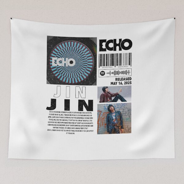 Item preview, Jin Bts Kpop Merch Shirt, Echo Album 90s Tee designed and sold by BerryHand.