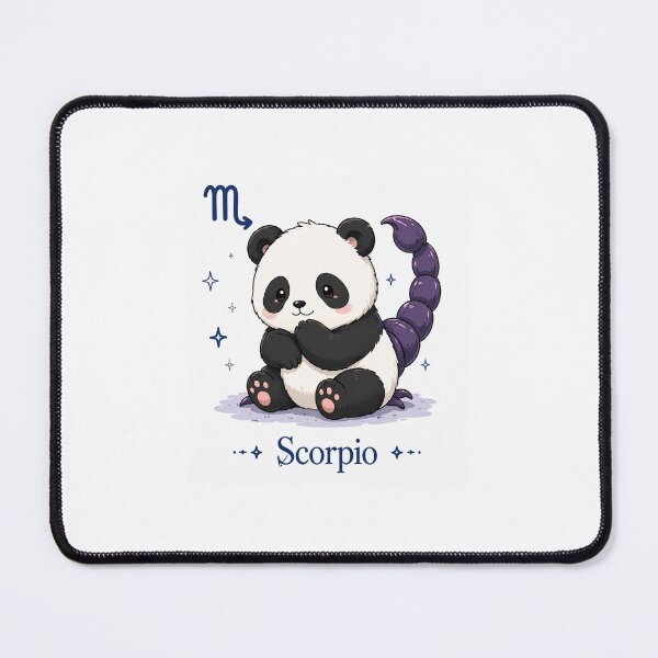 Item preview, Astro kawaii scorpio panda  designed and sold by Astrokawaii.
