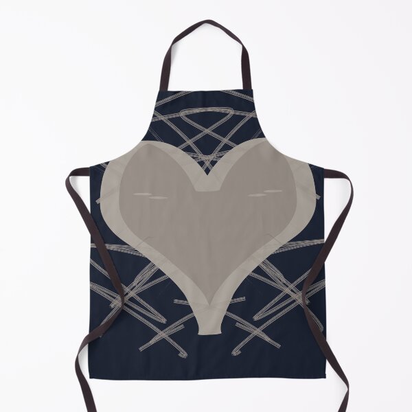 Aperçu de l'œuvre Navy Blue and Beige Aura Hearts Pattern créée et vendue par CaramelCo.
