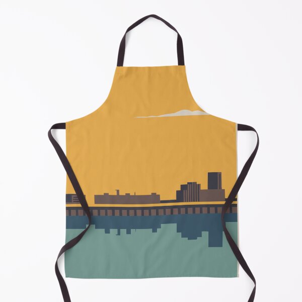 Item preview, Milwaukee, Modern Lakeside City Wall Art designed and sold by MarkedArtPrints.