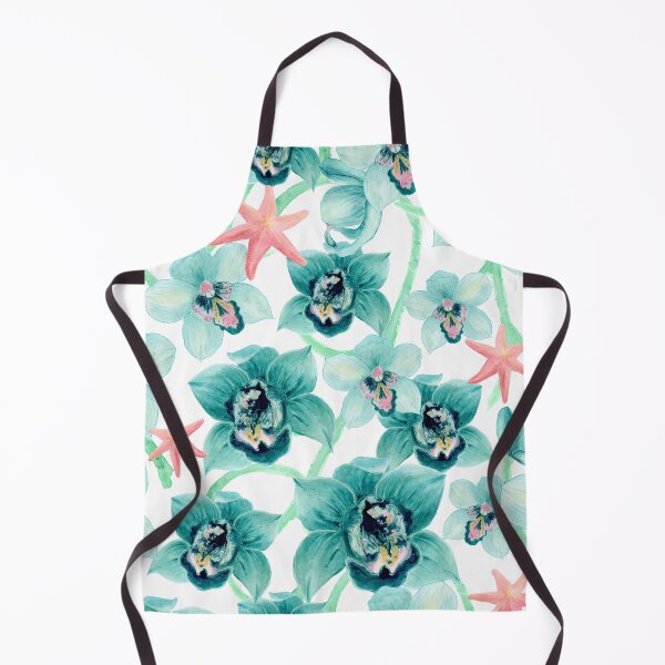 Item preview, Blue Orchids & Sea Stars - Pearl White designed and sold by Piret Victoria Ribas.