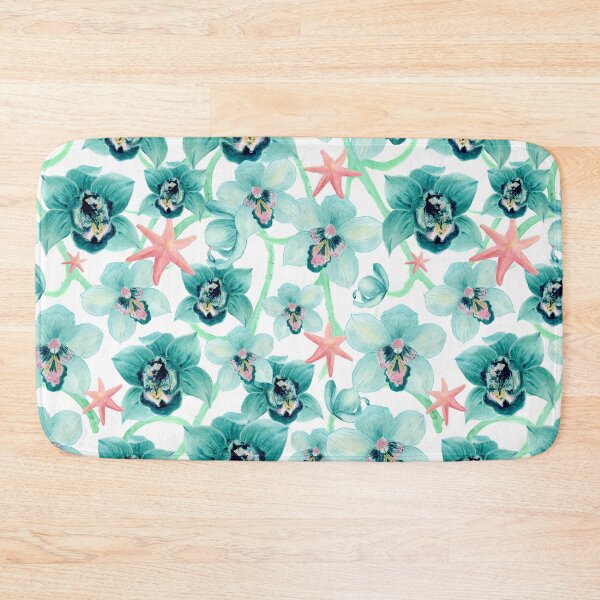 Item preview, Blue Orchids & Sea Stars - Pearl White designed and sold by Piret Victoria Ribas.