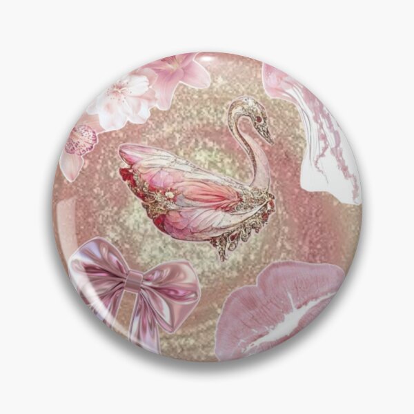 Item preview, Pink Aesthetic Collage with Swan and Disco Ball designed and sold by seythegirls.