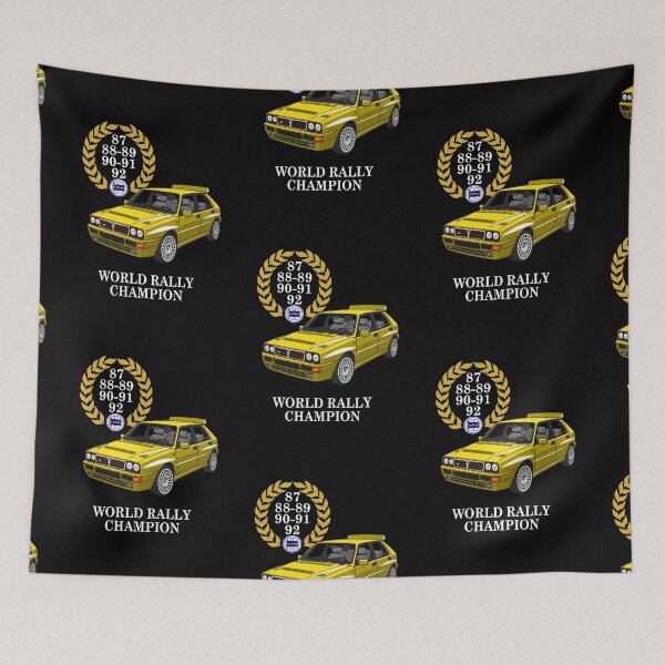 Item preview, Lancia Delta WRC Giallo Ferrari white designed and sold by plozzatuning.