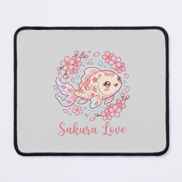 Item preview, Sakura Koi Fish Kawaii Cherry Blossom Art designed and sold by hattie's.