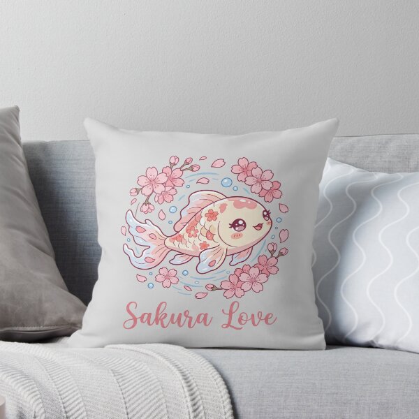 Item preview, Sakura Koi Fish Kawaii Cherry Blossom Art designed and sold by hattie's.