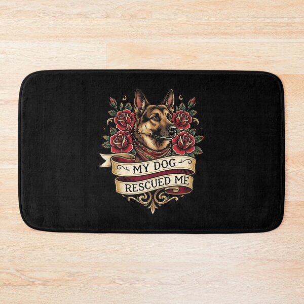 Item preview, German Shepherd My Dog Rescued Me Retro Tattoo designed and sold by TeeARTHY.