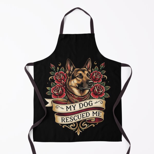 Item preview, German Shepherd My Dog Rescued Me Retro Tattoo designed and sold by TeeARTHY.