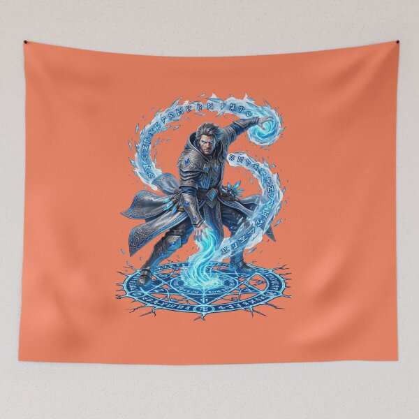 Item preview, Epic Ice Mage Sorcerer Casting Frost Magic Spell designed and sold by Utopian-Magic.