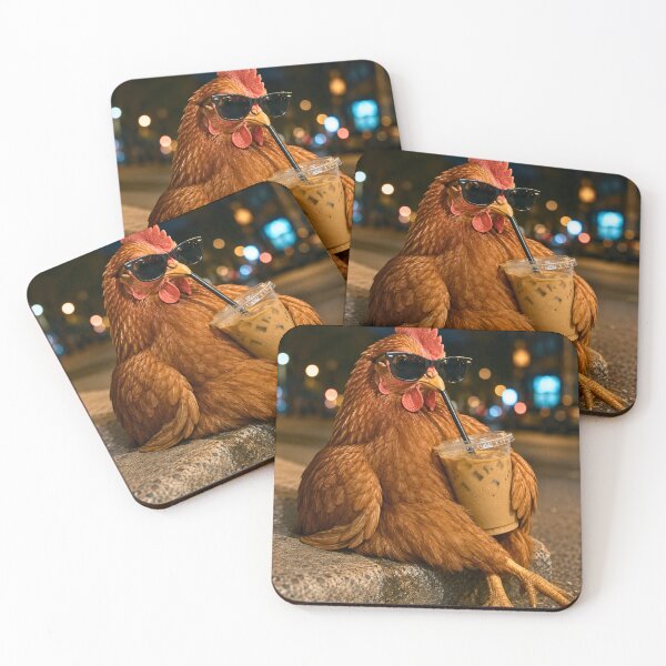 Item preview, Cool Chicken Iced Coffee Shirt | Funny Hen Coffee Lover | Sunglasses Chicken Caffeine Gift designed and sold by Velnoxar.